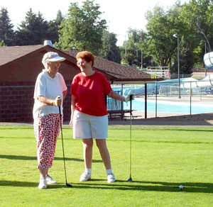 Seniors Playing Golf at Friendly Valley Santa Clarita